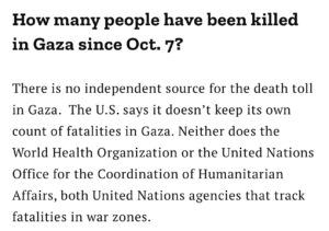 The only source of information about civilian casualties is Hamas. Yes, 𝘁𝗵𝗮𝘁 Hamas. 